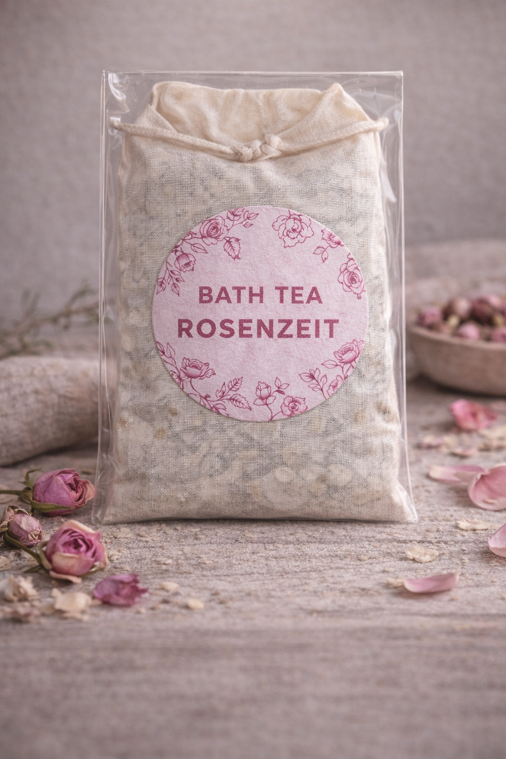 Bath Tea – Rosenzeit | Hafer, Rosenblüten & Hikiskus