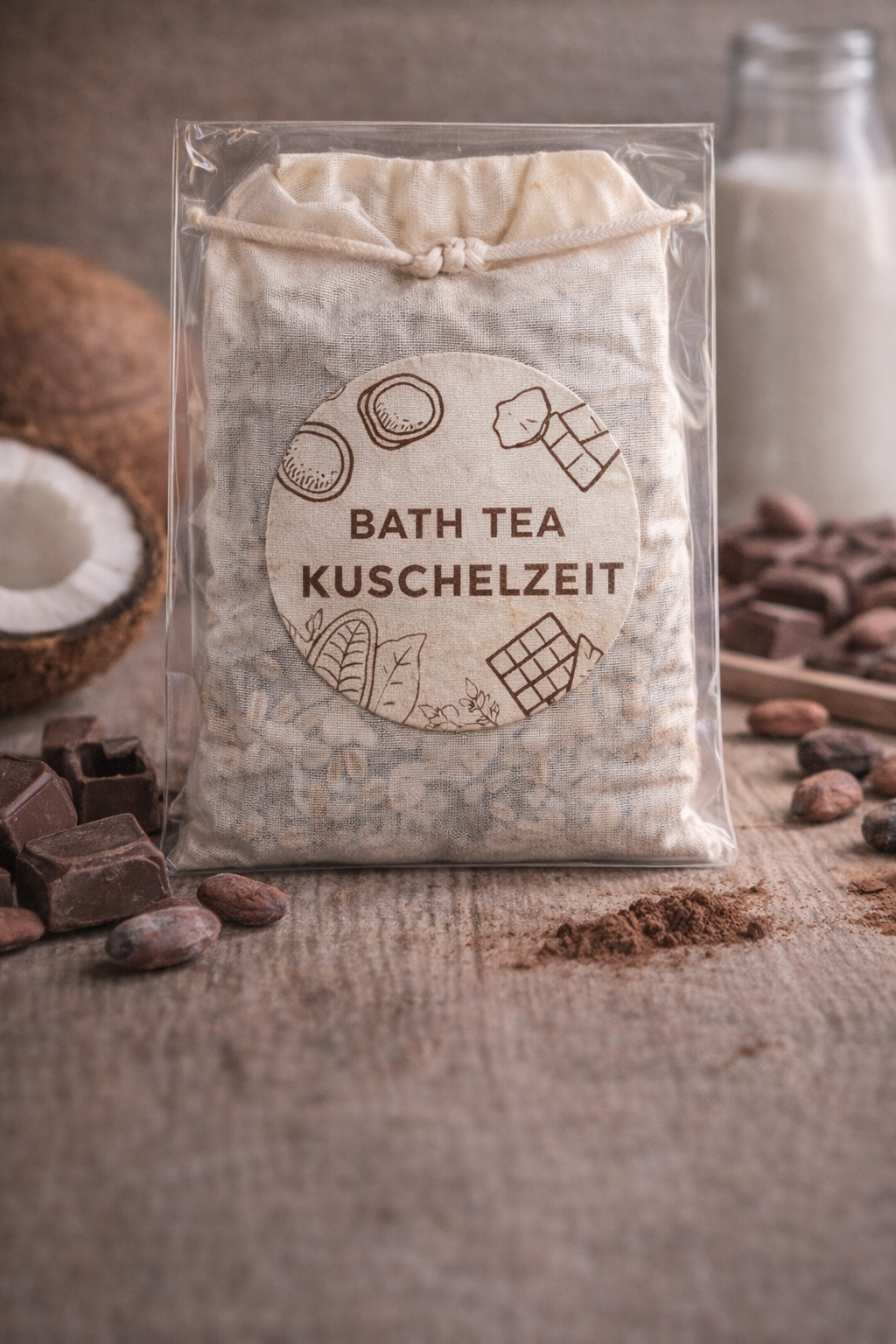 Bath Tea – Kuschelzeit | Hafer, Kakaonibs & Kokosraspeln